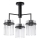 Sietynas ant stulpo 3xE27/60W/230V juoda/permatoma