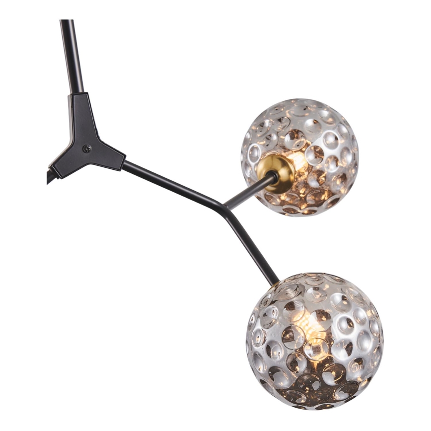 Sietynas ant stulpo 3xG9/15W/230V pilka