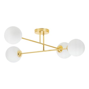 Sietynas ant stulpo 4xE27/35W/230V diametras 70 cm auksas