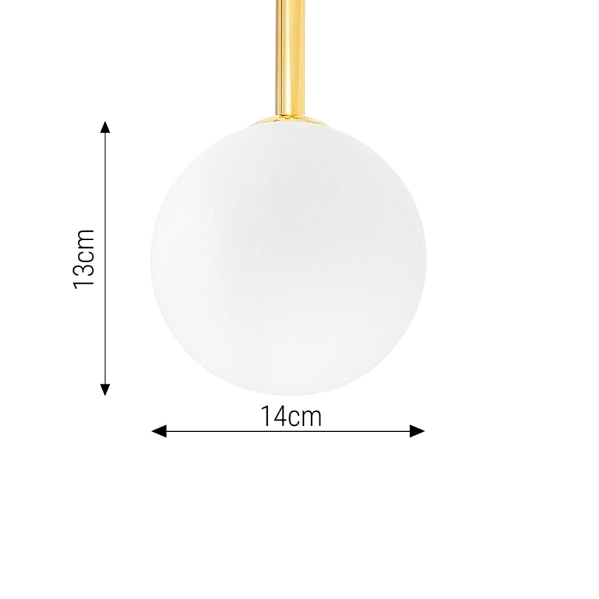 Sietynas ant stulpo 6xE27/35W/230V diametras 80 cm auksas