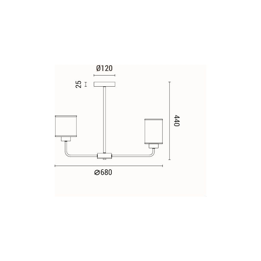 Sietynas ant stulpo 6xE27/60W/230V