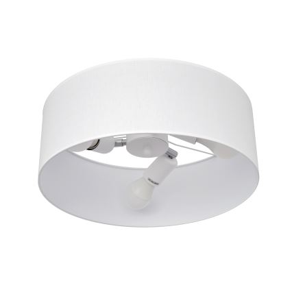 Sietynas ant stulpo ALBA 3xE27/15W/230V baltas