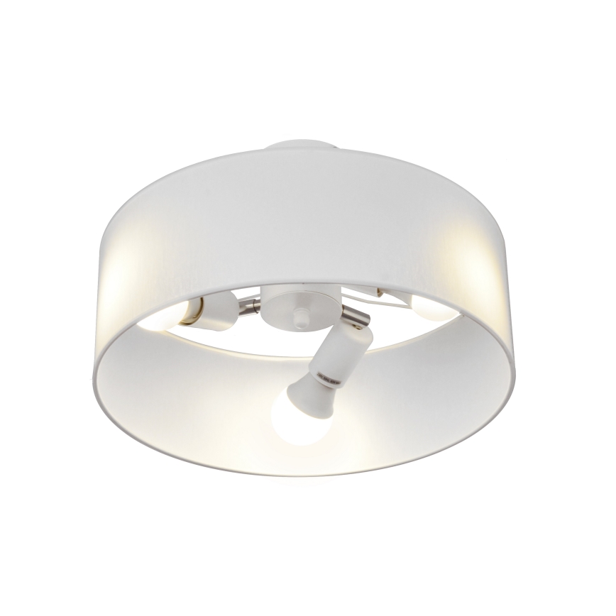 Sietynas ant stulpo ALBA 3xE27/15W/230V baltas