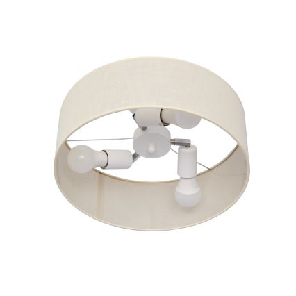 Sietynas ant stulpo ALBA 3xE27/15W/230V kreminis