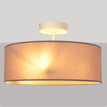 Sietynas ant stulpo ALBA 3xE27/15W/230V rožinis