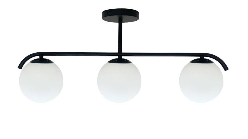 Sietynas ant stulpo AMADEO 3xE14/40W/230V juoda