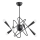 Sietynas ant stulpo APPER 6xE14/10W/230V juoda