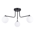 Sietynas ant stulpo ASTRAL 3xG9/8W/230V juoda