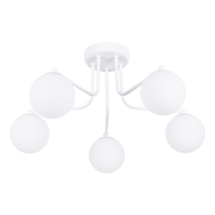 Sietynas ant stulpo ASTRAL 5xG9/8W/230V balta