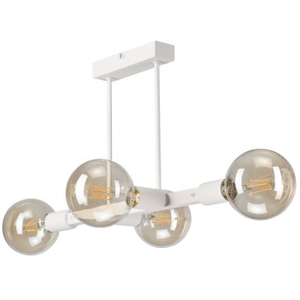 Sietynas ant stulpo ASTRID 4xE27/60W/230V balta