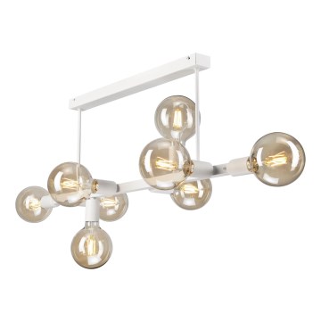 Sietynas ant stulpo ASTRID 8xE27/60W/230V balta