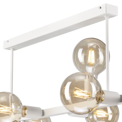 Sietynas ant stulpo ASTRID 8xE27/60W/230V balta