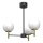 Sietynas ant stulpo AWINION 3xE27/15W/230V balta/auksas/juoda
