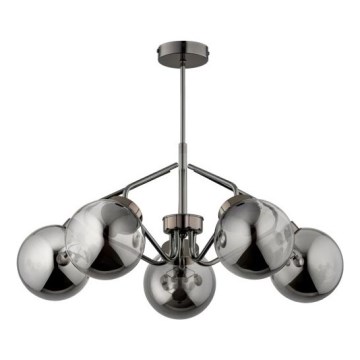 Sietynas ant stulpo BARSUM 5xE14/10W/230V pilka