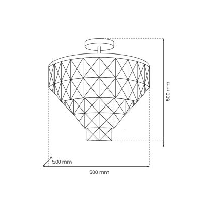 Sietynas ant stulpo CHELSEA 6xE14/40W/230V diametras 50 cm blizgus chromas