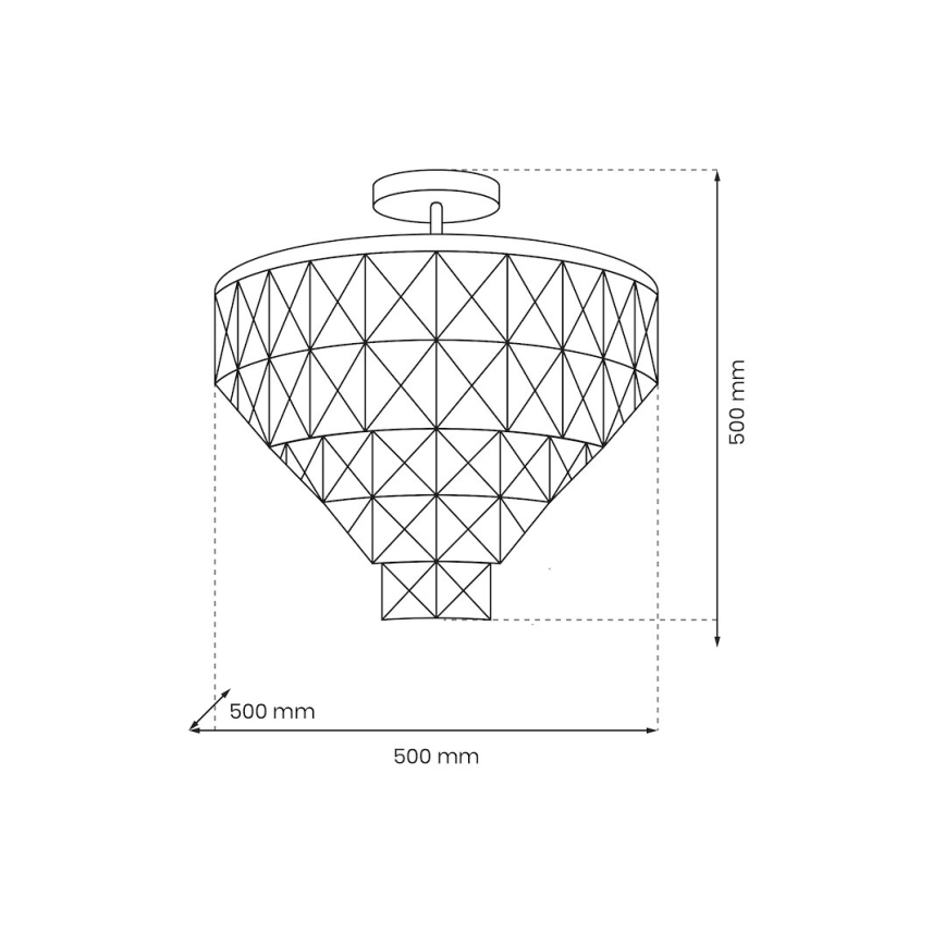 Sietynas ant stulpo CHELSEA 6xE14/40W/230V diametras 50 cm blizgus chromas