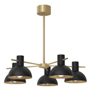 Sietynas ant stulpo ESTATE MINI 5xE27/15W/230V juoda