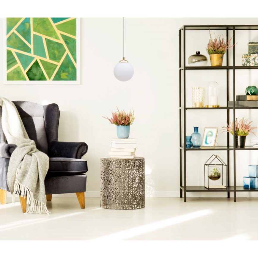Sietynas ant stulpo FIRA 1xE27/60W/230V auksas