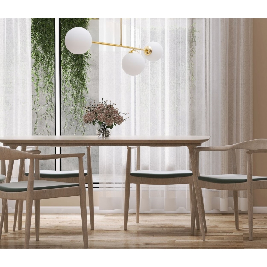 Sietynas ant stulpo FIRA 3xE27/60W/230V auksas