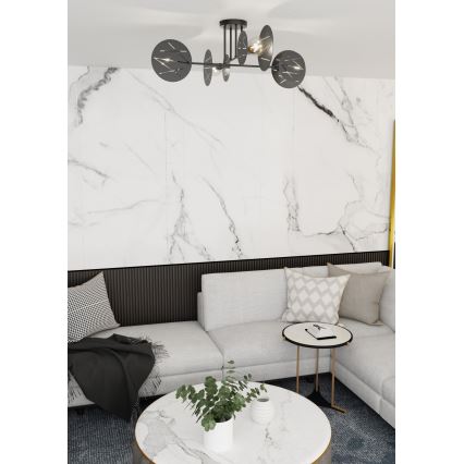 Sietynas ant stulpo FRICK 4xE27/15W/230V juoda