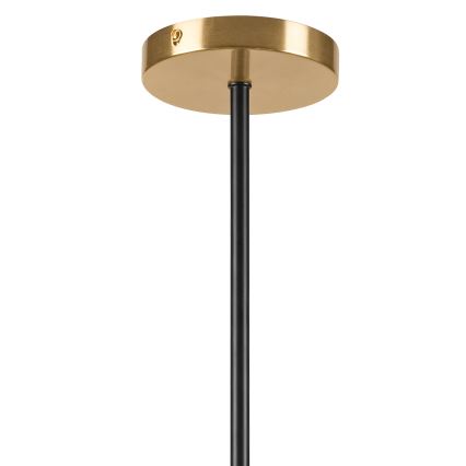 Sietynas ant stulpo GEORGIA 5xG9/5W/230V auksas/dūminis smėlio spalva