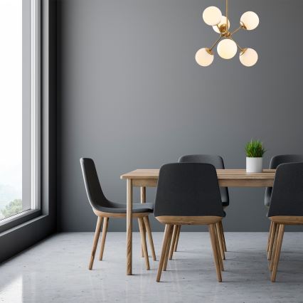 Sietynas ant stulpo GONDOL 6xE27/40W/230V