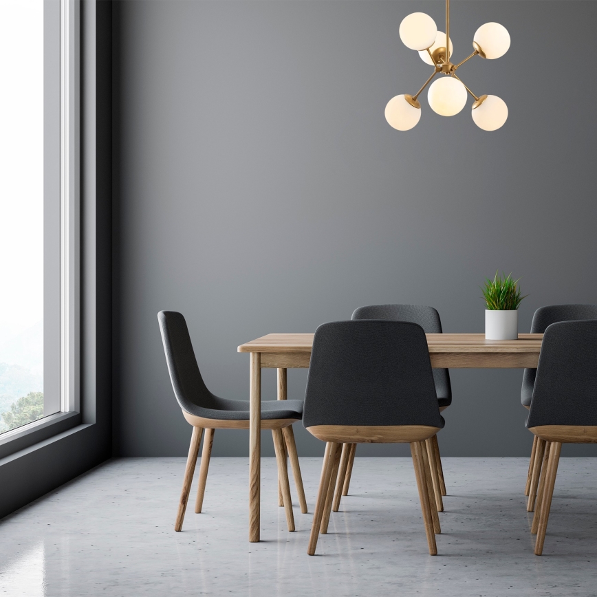 Sietynas ant stulpo GONDOL 6xE27/40W/230V