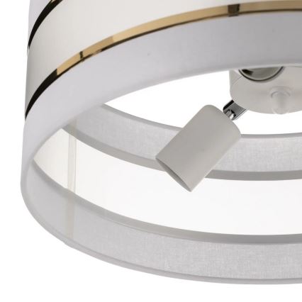 Sietynas ant stulpo HELEN 3xE27/15W/230V baltas/aukso