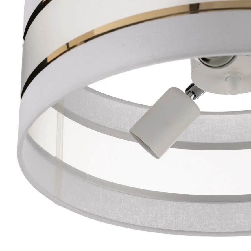 Sietynas ant stulpo HELEN 3xE27/15W/230V baltas/aukso
