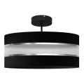 Sietynas ant stulpo HELEN 3xE27/15W/230V juodas/blizgus chromas