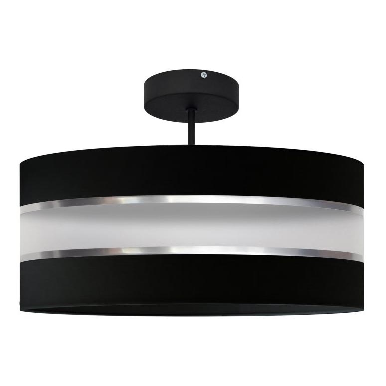Sietynas ant stulpo HELEN 3xE27/15W/230V juodas/blizgus chromas