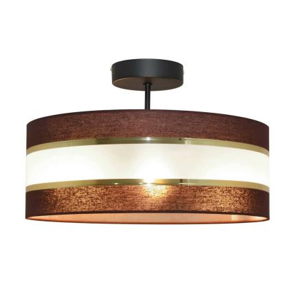 Sietynas ant stulpo HELEN 3xE27/15W/230V rudas/juodas/aukso