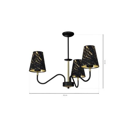 Sietynas ant stulpo HERMES 3xE27/60W/230V