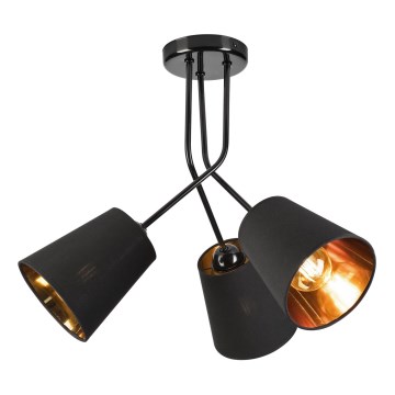 Sietynas ant stulpo IRMA 3xE27/15W/230V juoda
