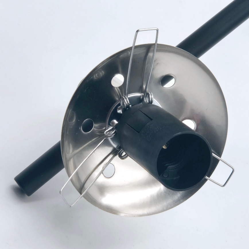 Sietynas ant stulpo LILOU 6xE14/5W/230V matinis chromas/dūminis