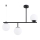 Sietynas ant stulpo LUNA 3xE14/10W/230V juoda