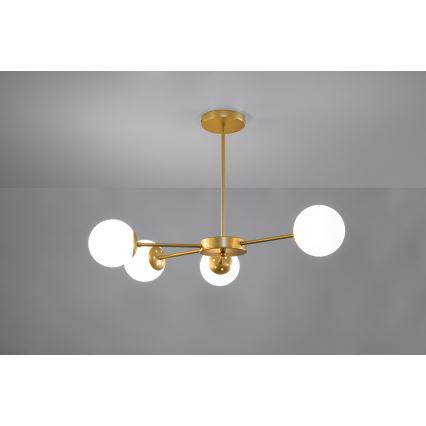 Sietynas ant stulpo MATI 4xG9/20W/230V aukso