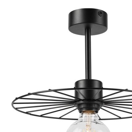 Sietynas ant stulpo MONTANA 1xE27/15W/230V diametras 30 cm juoda
