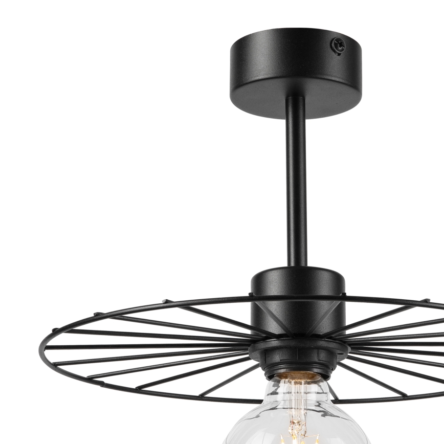 Sietynas ant stulpo MONTANA 1xE27/15W/230V diametras 30 cm juoda
