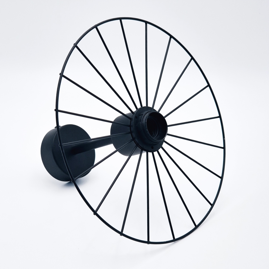 Sietynas ant stulpo MONTANA 1xE27/15W/230V diametras 30 cm juoda