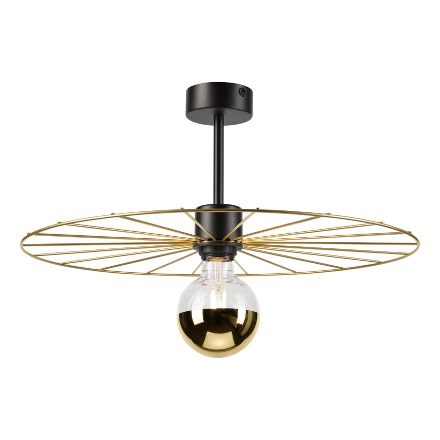 Sietynas ant stulpo MONTANA 1xE27/15W/230V diametras 45 cm auksas/juoda