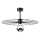 Sietynas ant stulpo MONTANA 1xE27/15W/230V diametras 45 cm juoda