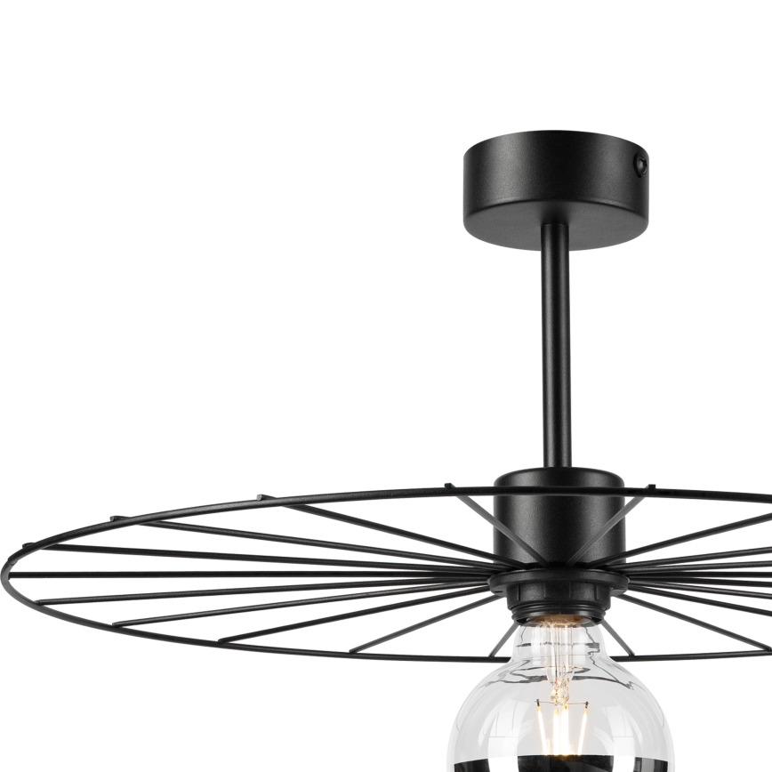 Sietynas ant stulpo MONTANA 1xE27/15W/230V diametras 45 cm juoda