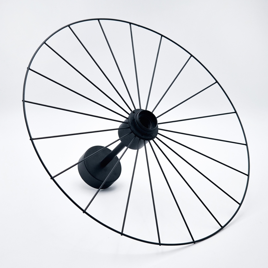 Sietynas ant stulpo MONTANA 1xE27/15W/230V diametras 45 cm juoda