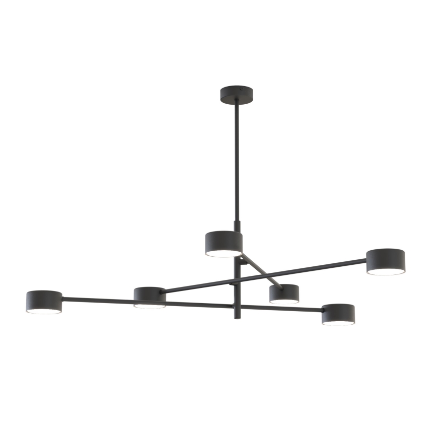 Sietynas ant stulpo NATSU 6xGX53/12W/230V juoda