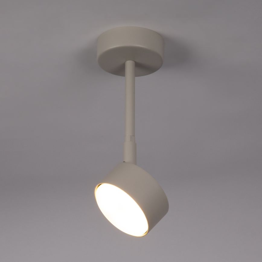 Sietynas ant stulpo NEMO 1xGX53/12W/230V 24 cm smėlio spalva