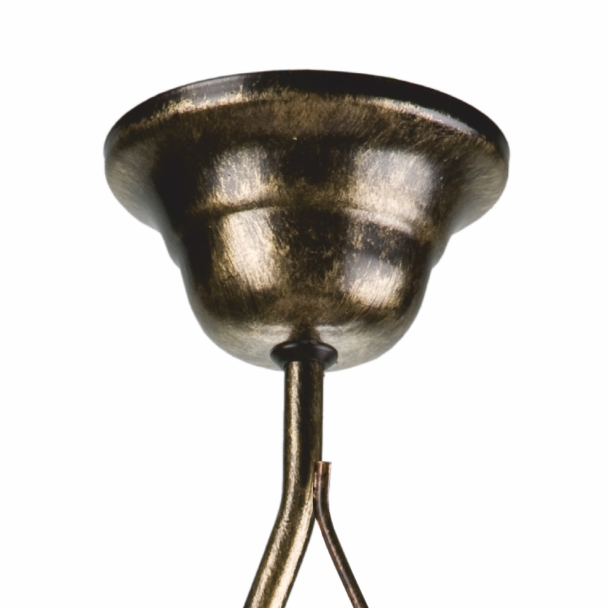 Sietynas ant stulpo RETRO 1xE27/60W/230V juoda patina