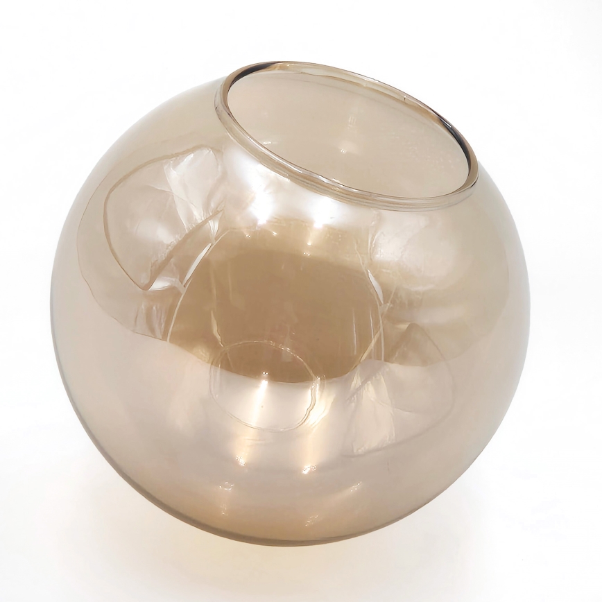 Sietynas ant stulpo ROLLO 5xE14/5W/230V auksas/dūminis smėlio spalva