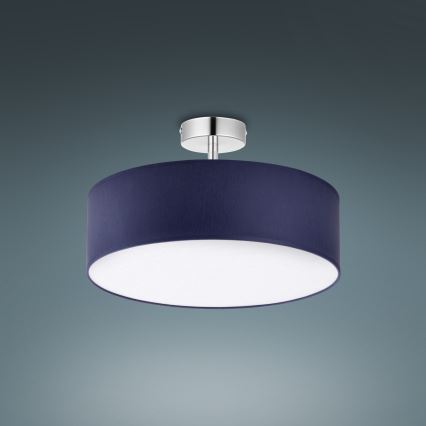 Sietynas ant stulpo RONDO 4xE27/15W/230V d. 40 cm mėlynas