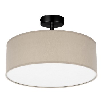 Sietynas ant stulpo RONDO 4xE27/15W/230V d. 40 cm smėlio spalvos